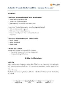 Hip Screw and Plating System (DHS) Surgical Techniques