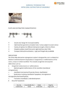 Intra Oral Mandible Distraction System Surgical Techniques