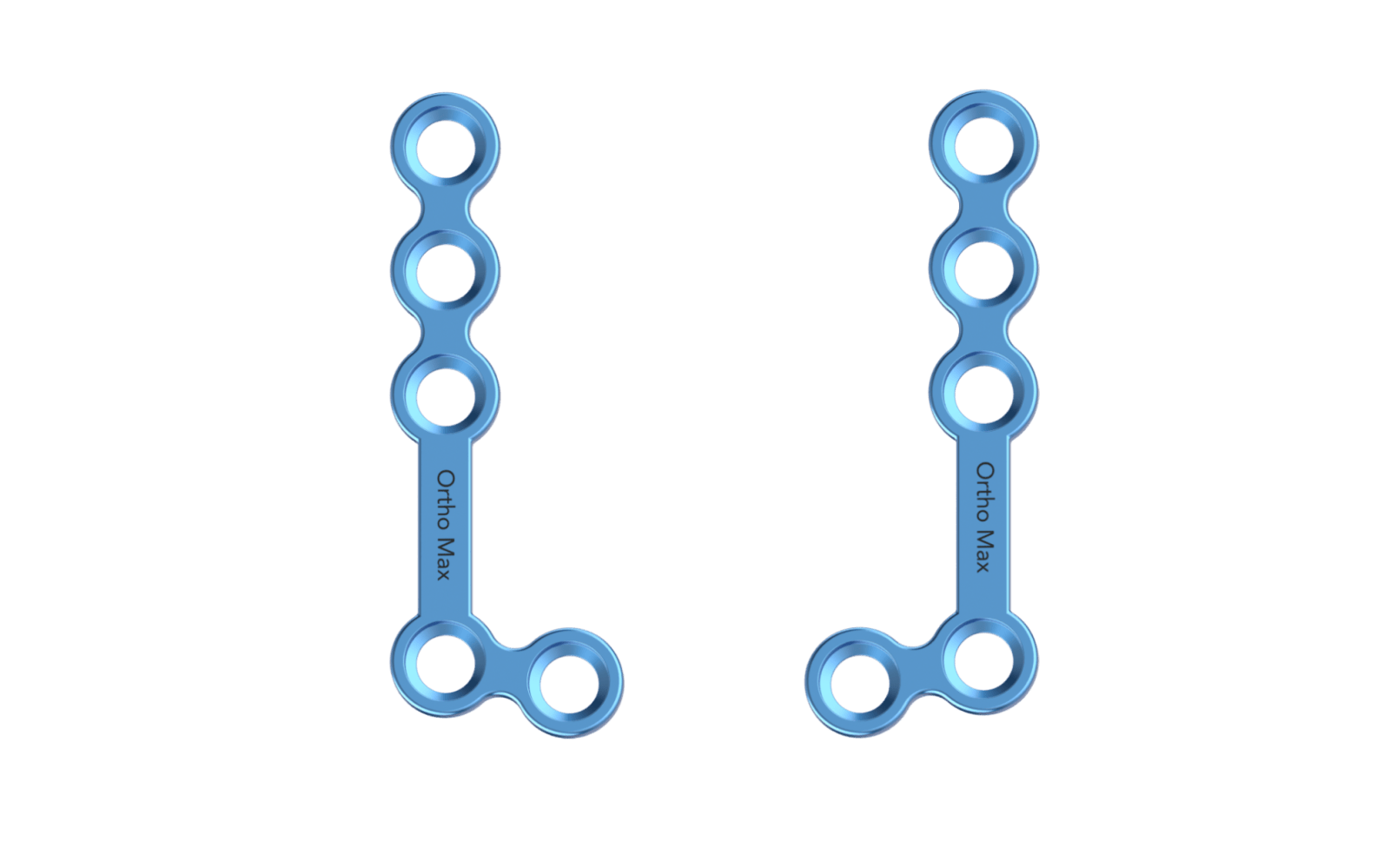 Titanium L Shape Plate 100° 2mm | Orthomax India CMF Mini Plating System