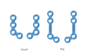 Titanium L Shape plate 120ᵒ