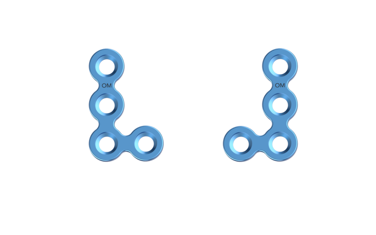 Titanium L Shape plate 90ᵒ Small 2mm