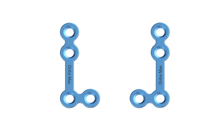 Titanium L Shape plate 90ᵒ big 2mm