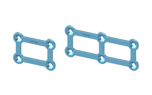 Titanium Micro 3D Plates 1.2mm NeuroFix Micro Plating Orthopaedic Cranio-Maxillofacial Implant