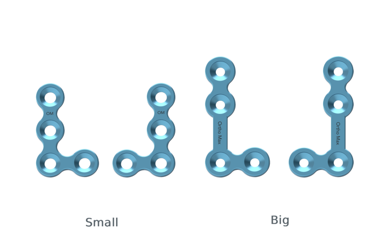 Titanium Micro L Shape plate 90ᵒ