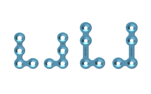 Titanium Micro L Shape plate 90ᵒ with out name