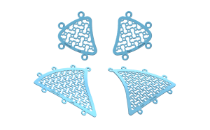 Titanium Micro Mastoid Plates 1.2mm Neurofix CMF Orthopaedic Cranial Bone Fixation Implant