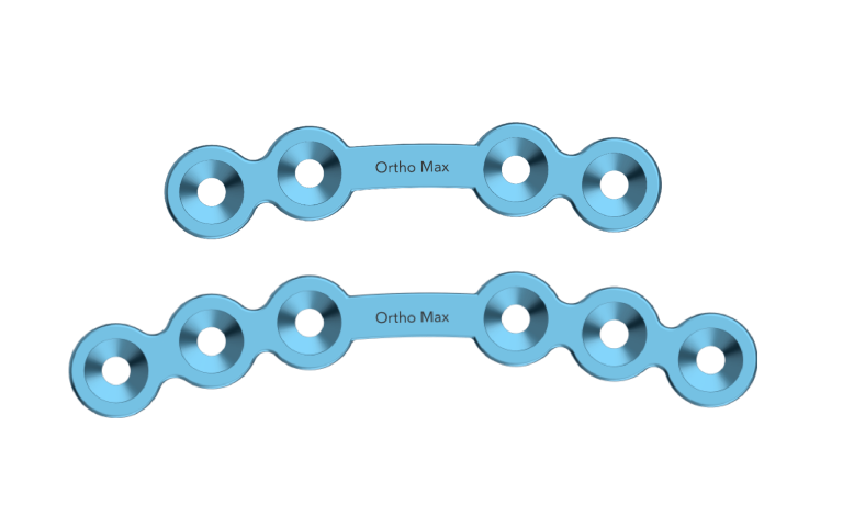 Titanium Micro Orbita Plates with bar 1.2mm