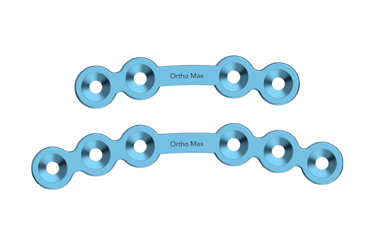 Titanium Micro Orbita Plates with bar
