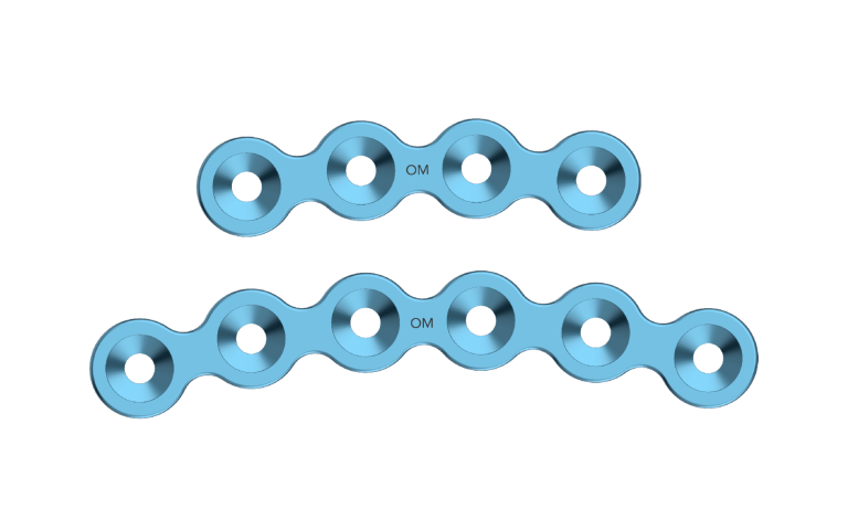 Titanium Micro Orbita Plates without bar 1.2mm