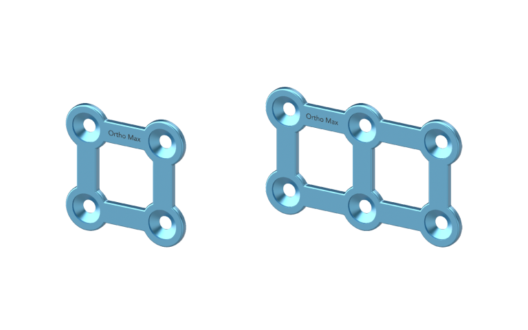 Titanium Micro Square Plates 1.2mm