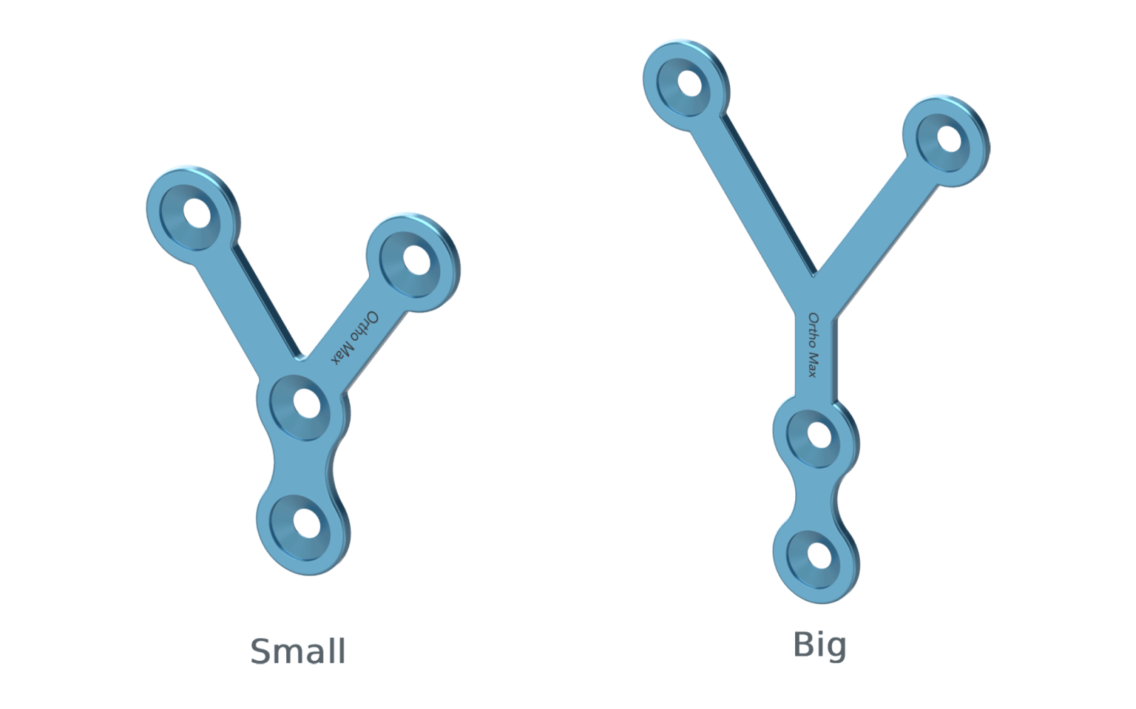 Titanium Micro Y shape Plates with name