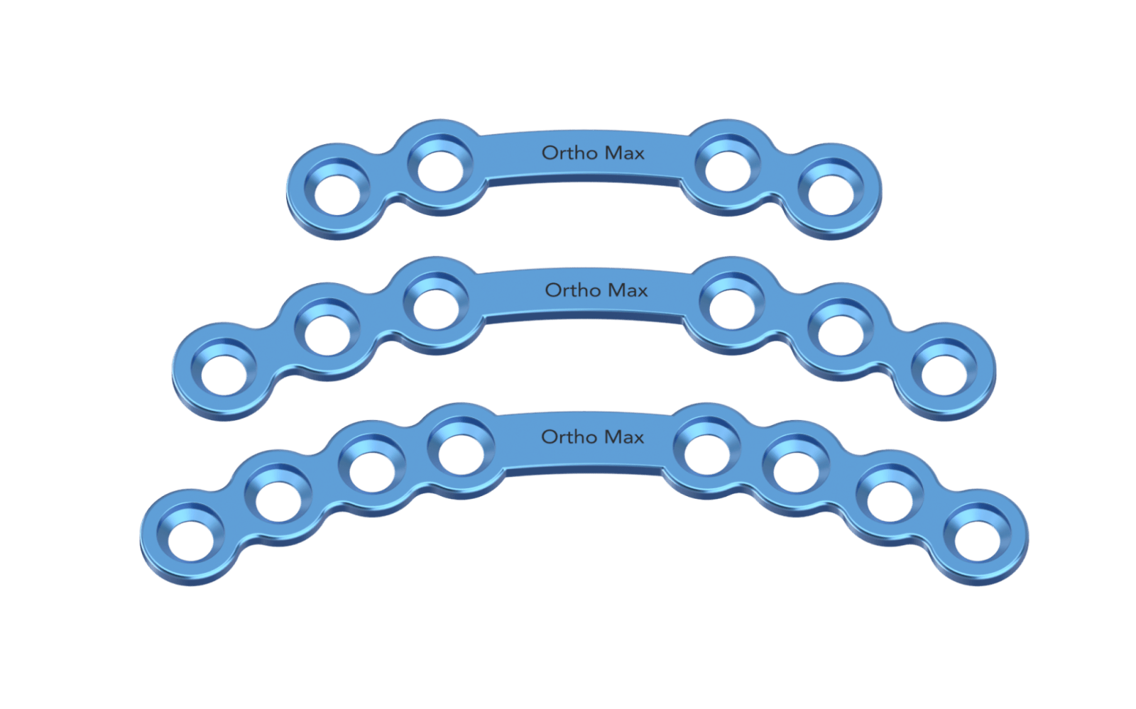 Titanium Orbita Plates with bar