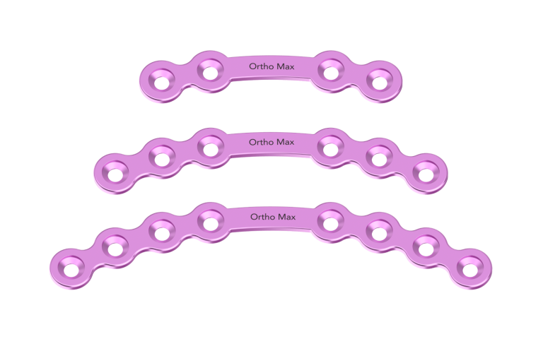 Titanium Orbita Plates with bar