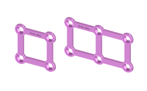 Titanium Square Plates 1.5mm CMF Upper Face Plating System Orthopaedic Cranial Bone Fixation Implant