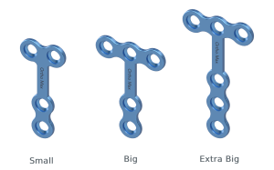 Titanium T shape Plates 2mm