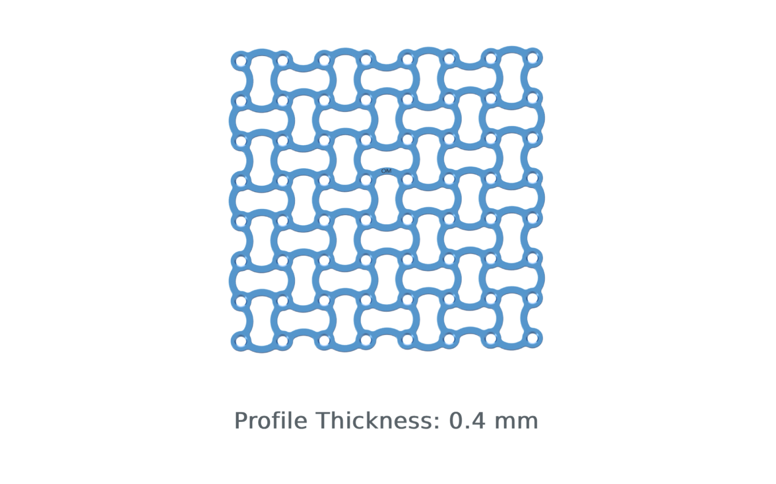 Titanium mesh Plates 0.4 mm