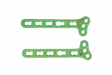 Oblique 'T' Locking Plates For Distal Radius - 3.5mm + 4mm Holes Combination