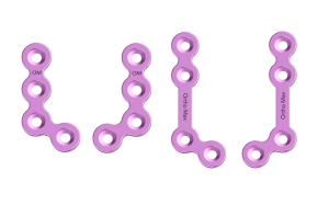 Titanium L Shape Plate 120° 1.5mm Orthopaedic CMF Upper Face Plating System Bone Fixation Implant