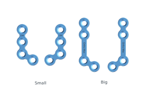 Titanium L Shape plate 120ᵒ