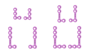 Titanium L Shape plate 90ᵒ All