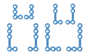 Titanium L Shape plate 90ᵒ 2mm