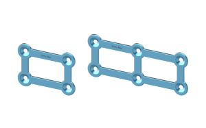 Titanium Micro 3D Plates 1.2mm NeuroFix Micro Plating Orthopaedic Cranio-Maxillofacial Implant
