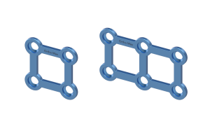 Titanium Square Plates 2mm CMF Mini Plating System Orthomax Cranio-Maxillofacial Surgical Implant