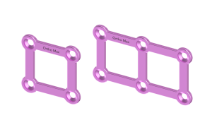 Titanium Square Plates 1.5mm CMF Upper Face Plating System Orthopaedic Cranial Bone Fixation Implant
