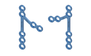 Titanium Sub Y Plates 2mm CMF Mini Plating System Cranio Maxillofacial Orthopaedic Implant