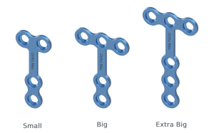 Titanium T Shape Plates 2mm Orthomax CMF Mini Plating System Surgical Bone Fixation Implant